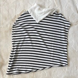 ZARA Striped Black and White Women's Top